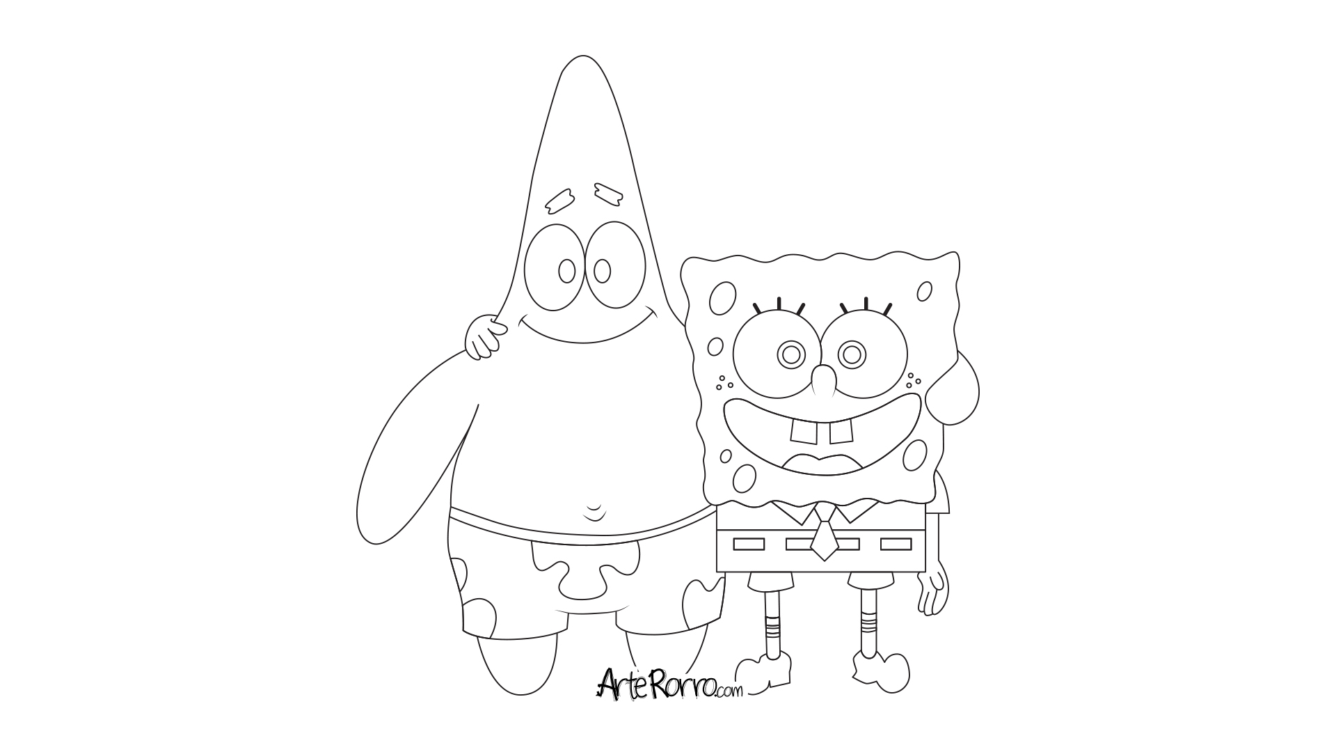 Dibujo de  Bob Esponja y Patricio