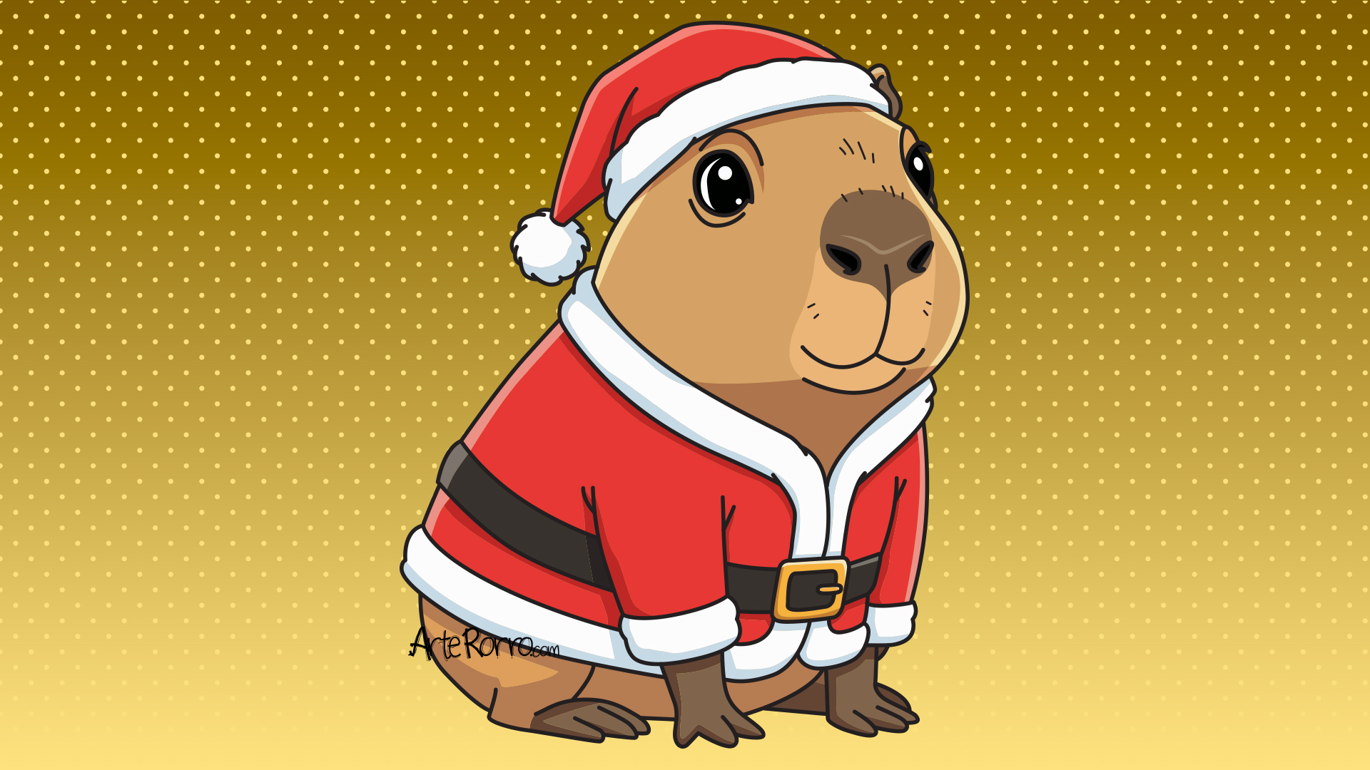 Christmas Capybara