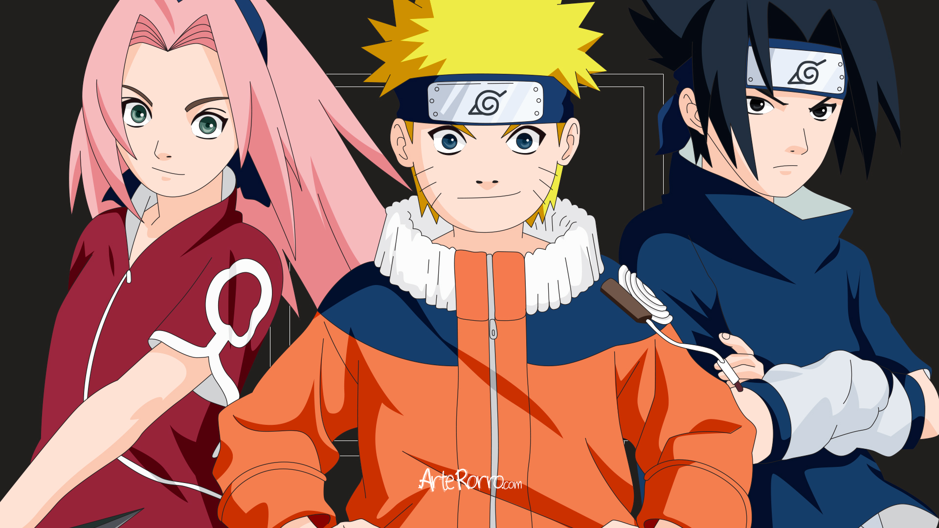 Sakura, Naruto & Sasuke