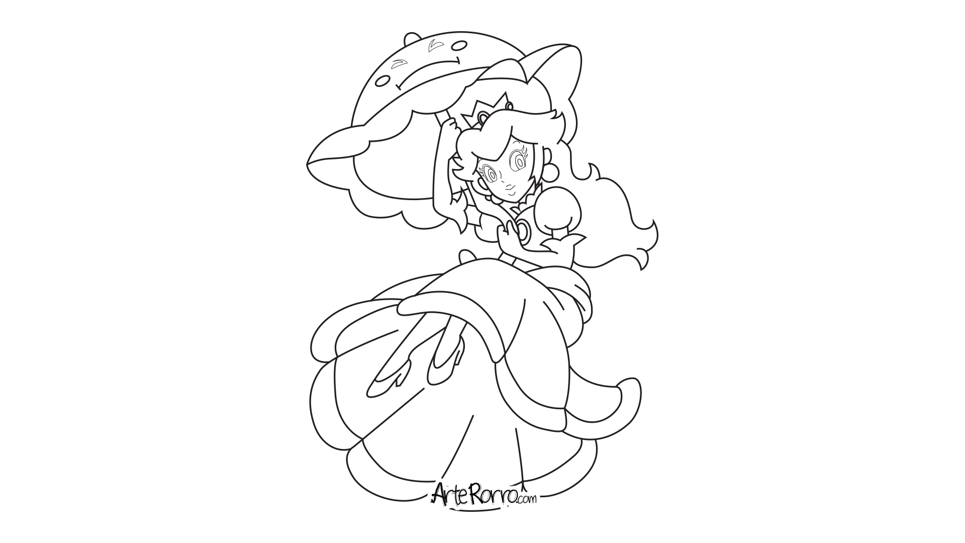 Dibujos Para Colorear De La Princesa Peach