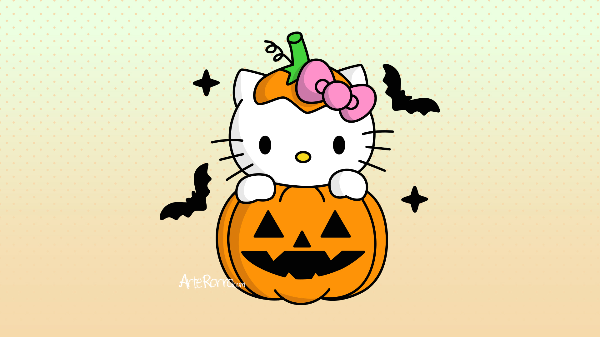 Hello Kitty Disfrazada de Calabaza