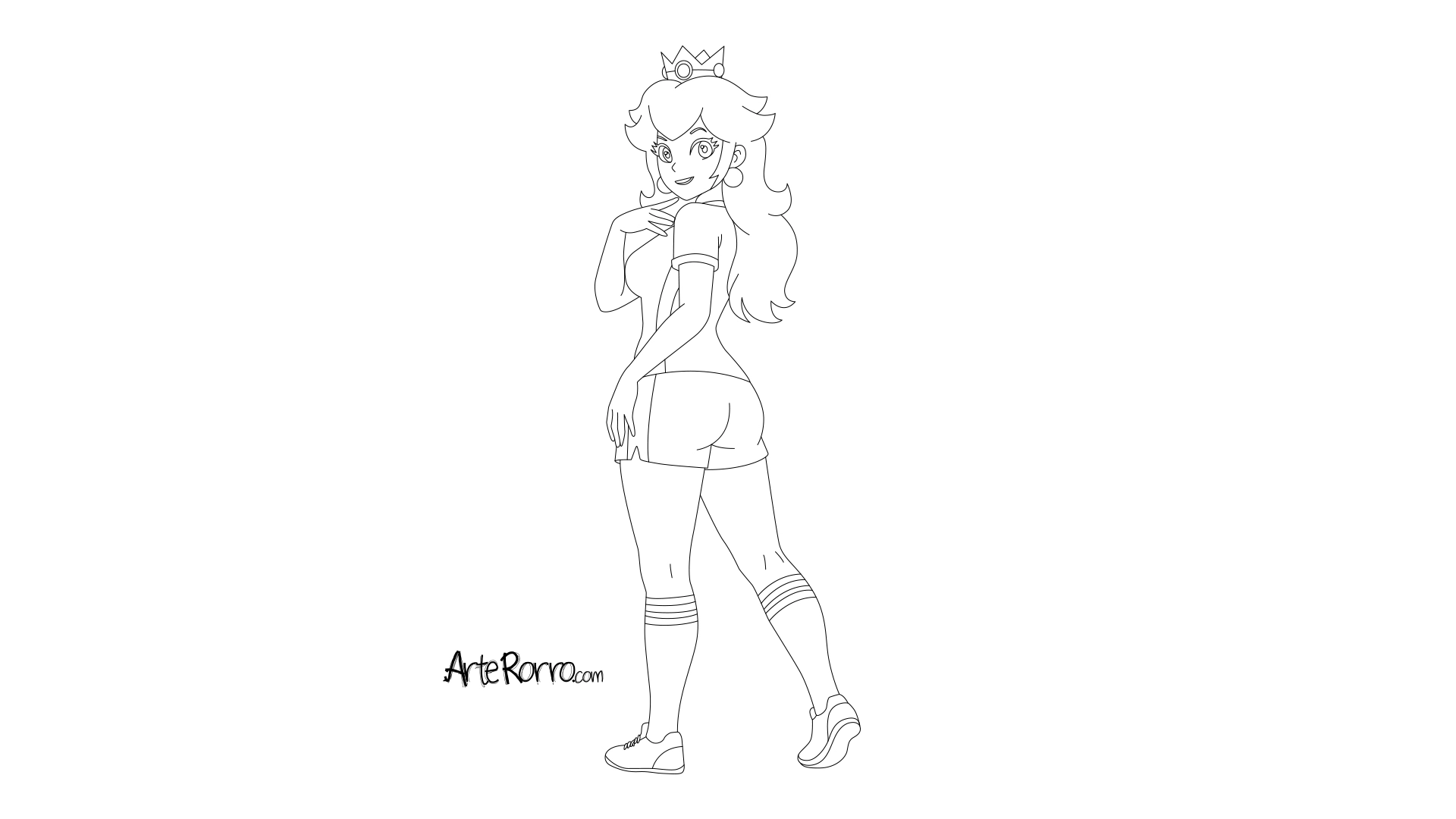Dibujo de  Princesa Peach: Mushroom FC